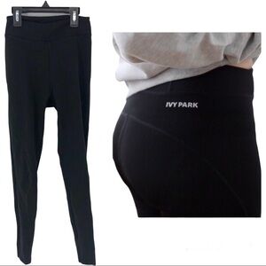 Ivy Park Black Performance Leggings Full Length Black Size XS